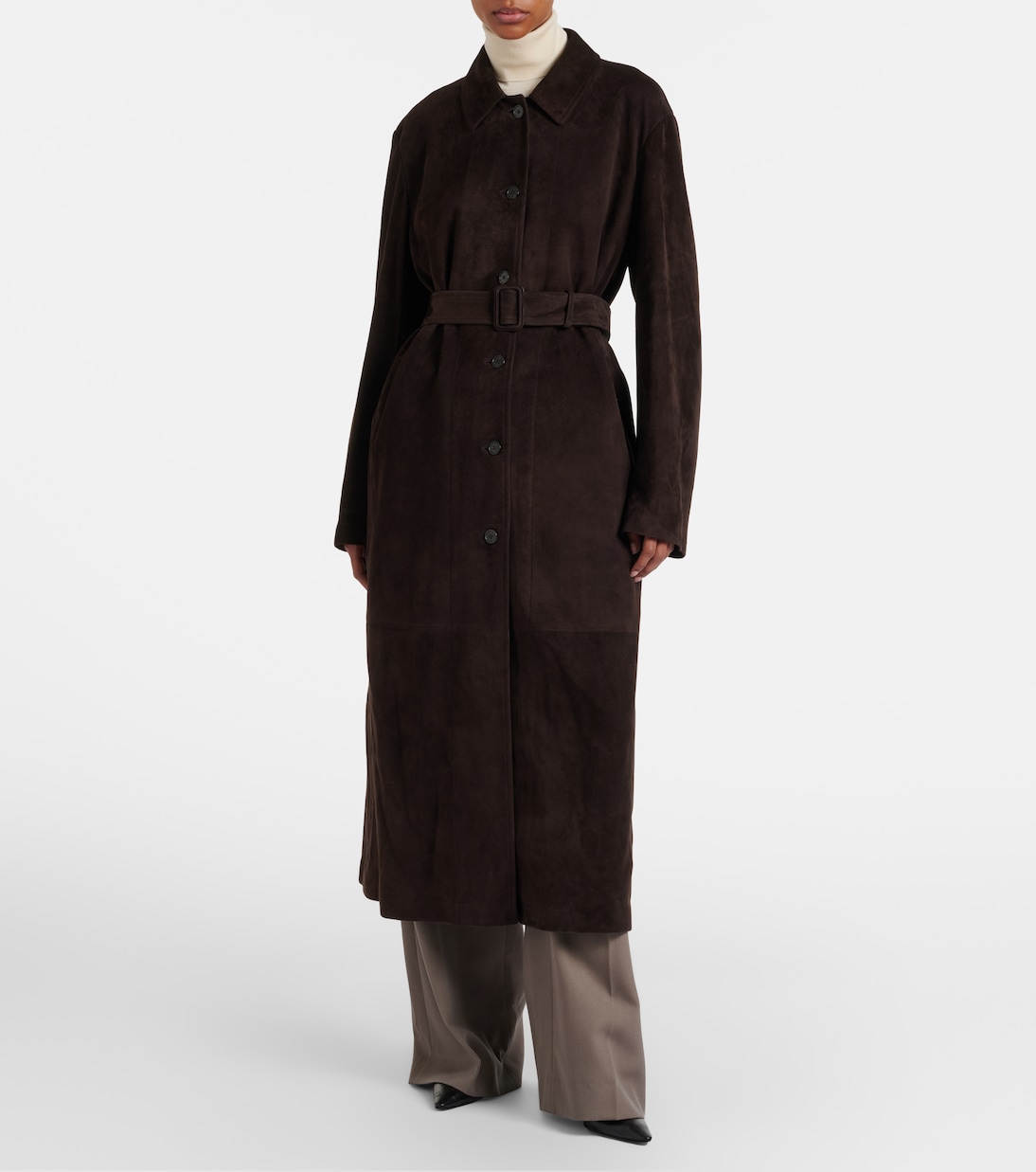 Kendra suede coat | The Row