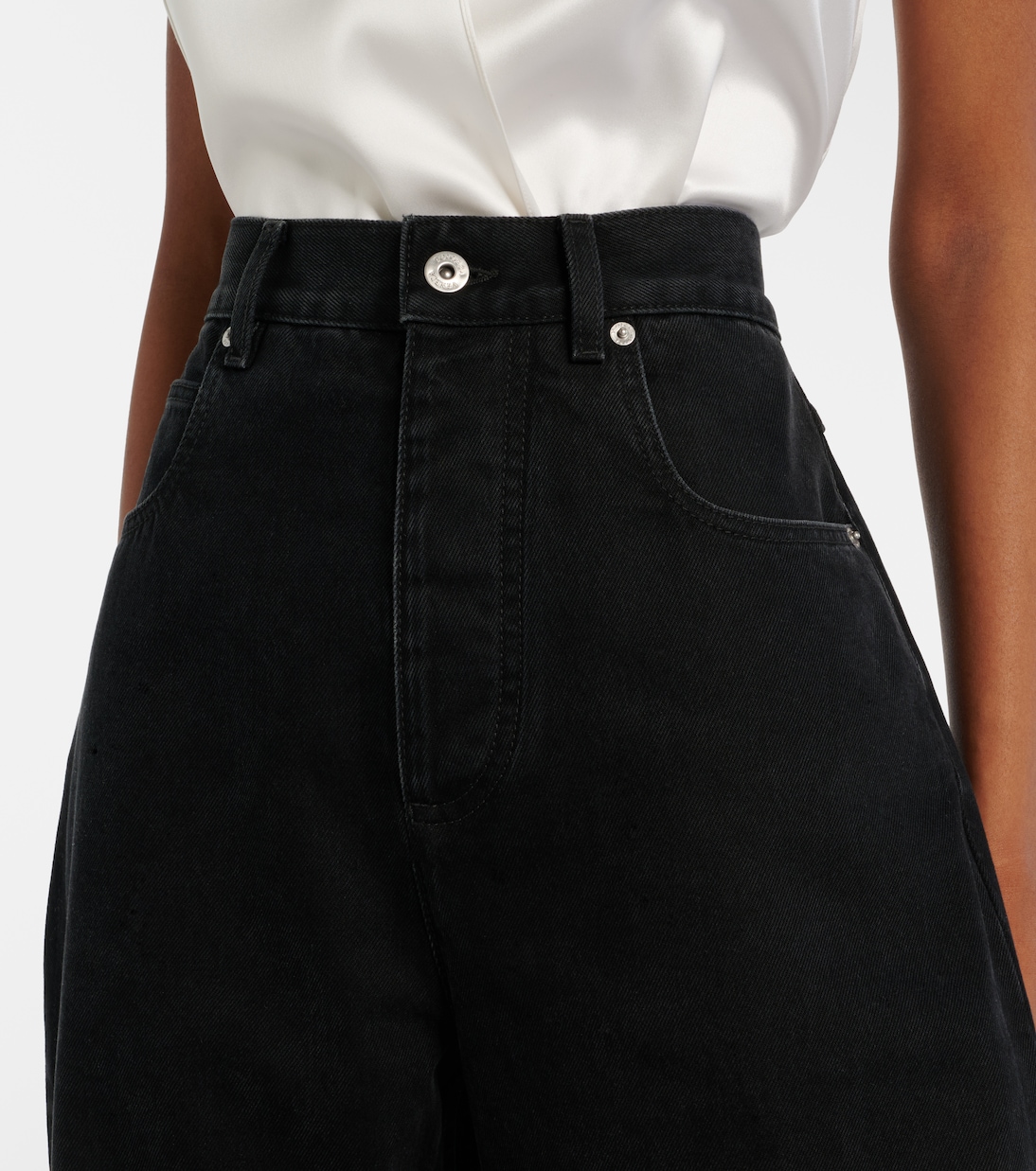 High-Rise Wide-Leg Jeans | Bottega Veneta