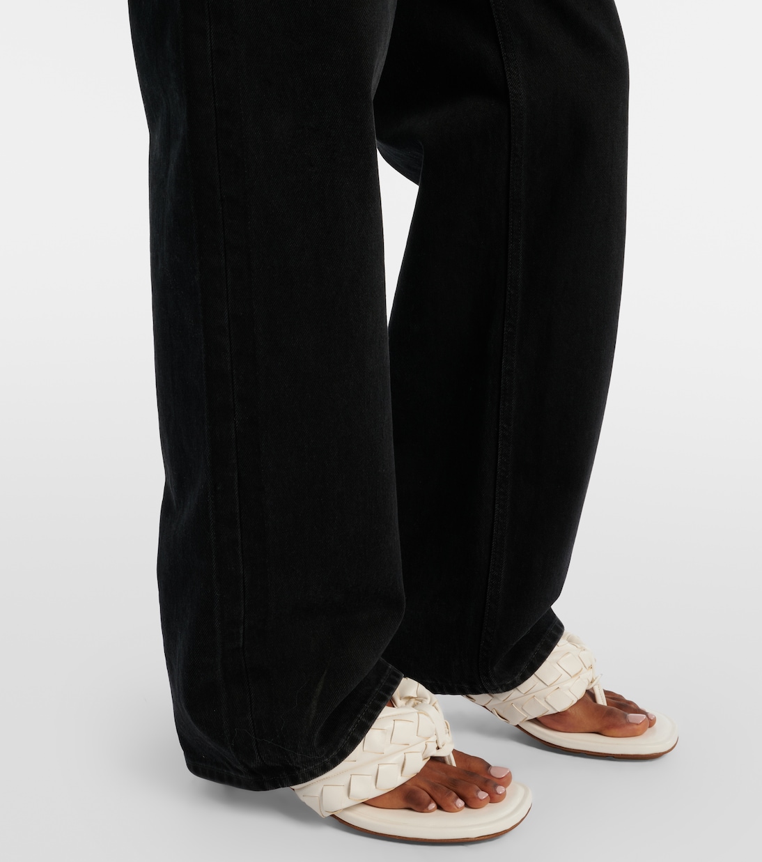 High-Rise Wide-Leg Jeans | Bottega Veneta