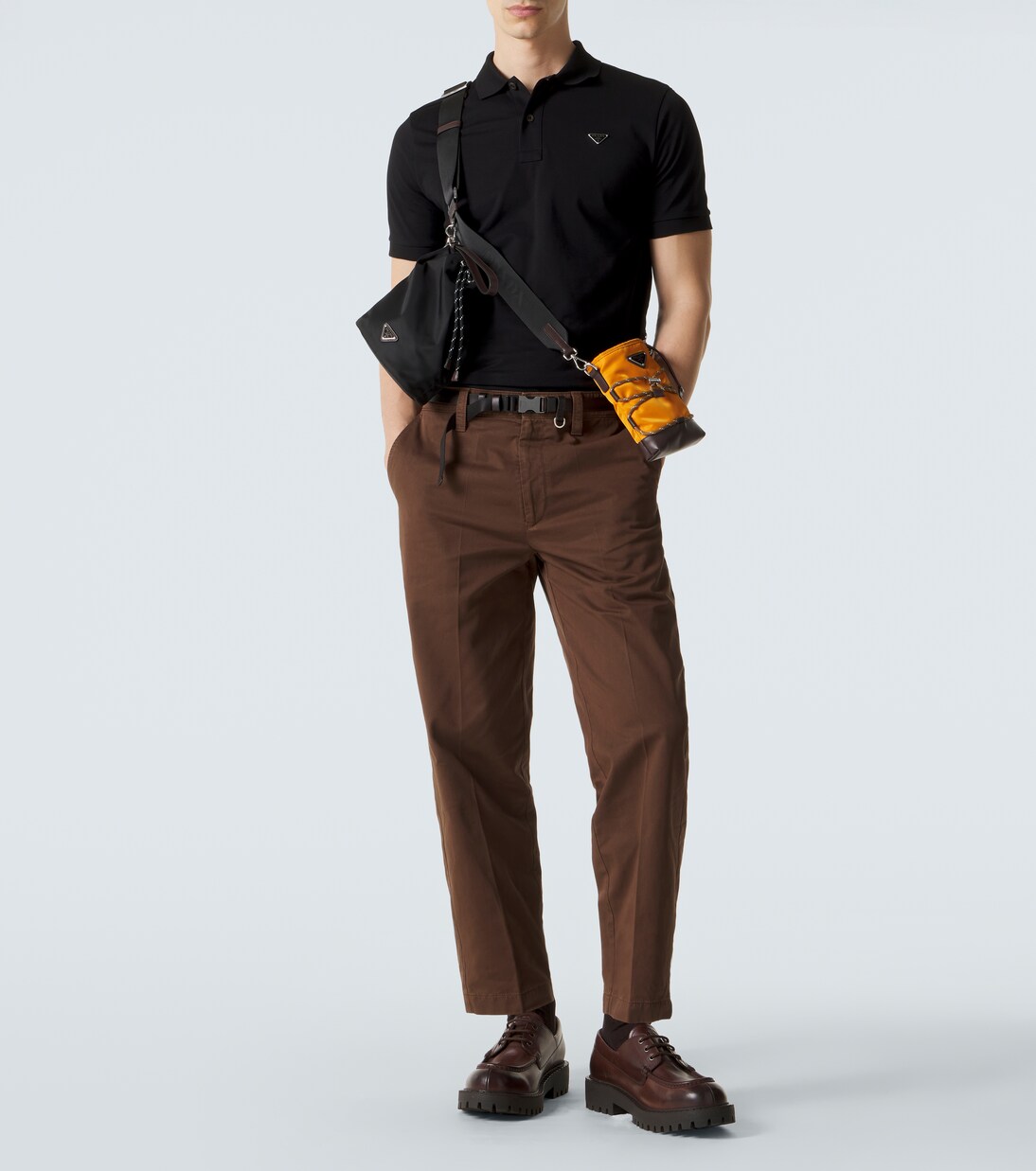 Cotton piqué polo shirt | Prada