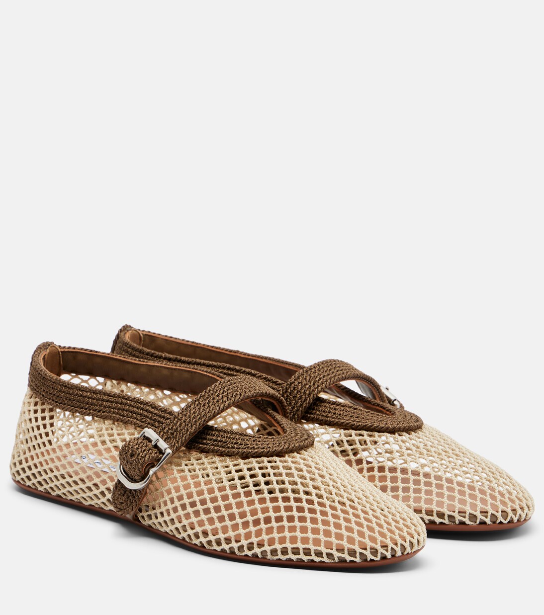 Fishnet Mary Jane flats | Alaïa