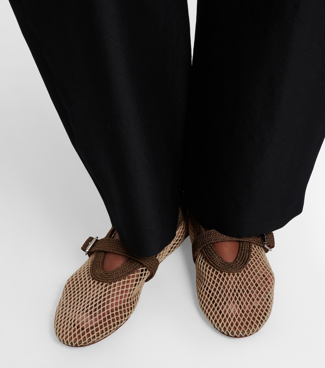 Fishnet Mary Jane flats | Alaïa