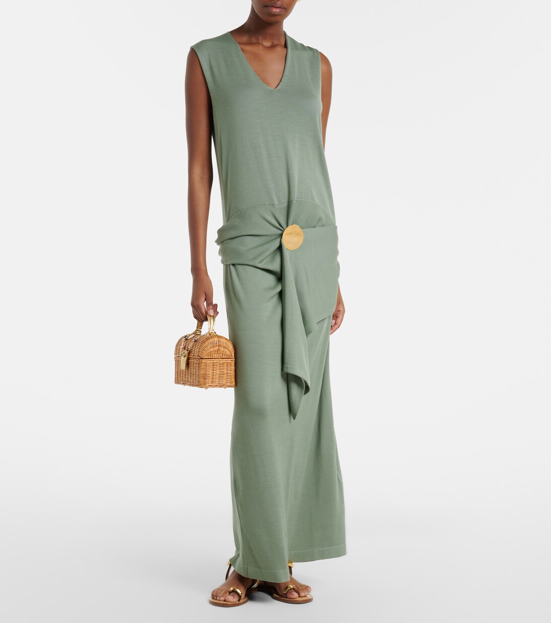 Isla embellished wicker top-handle bag | Judith Leiber Couture