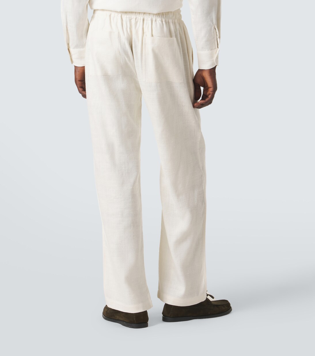 Silk straight pants | Saman Amel