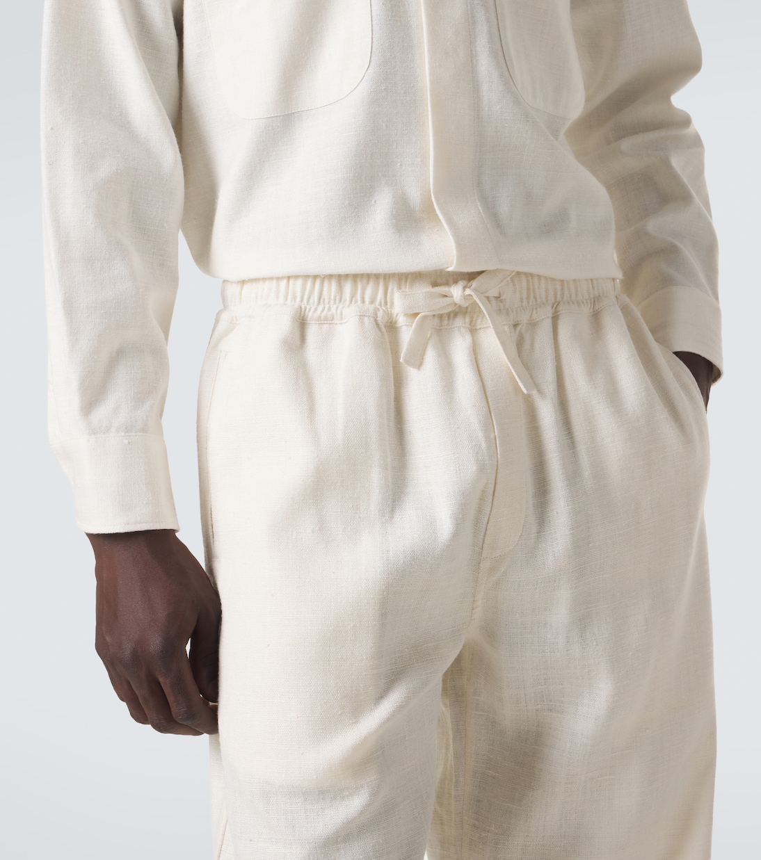 Silk straight pants | Saman Amel