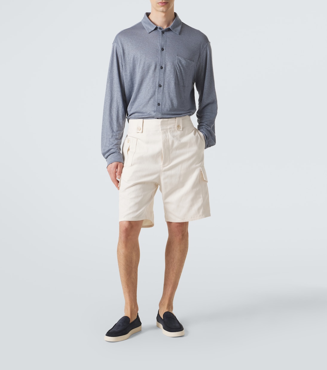 Linen jersey shirt | Giorgio Armani