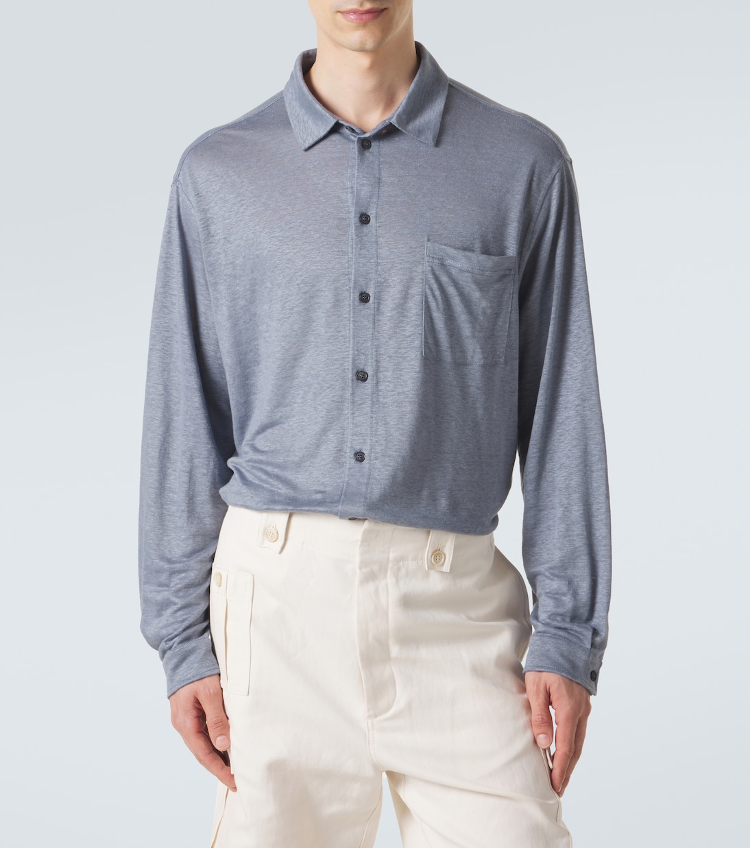Linen jersey shirt | Giorgio Armani