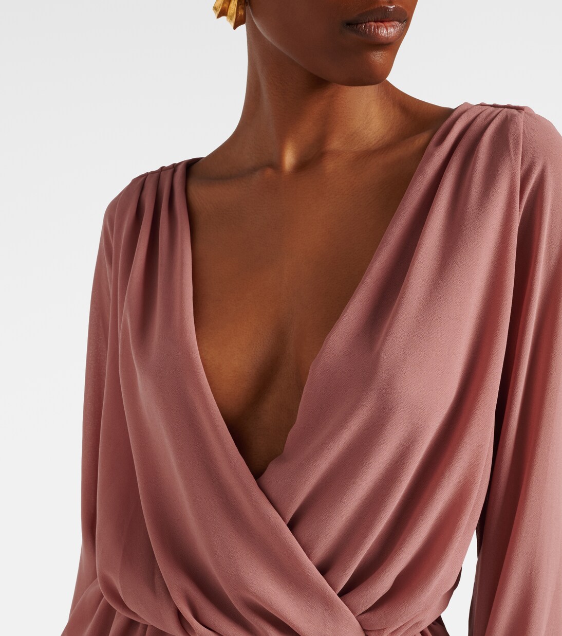 Giselle asymmetric tiered maxi dress | Bananhot