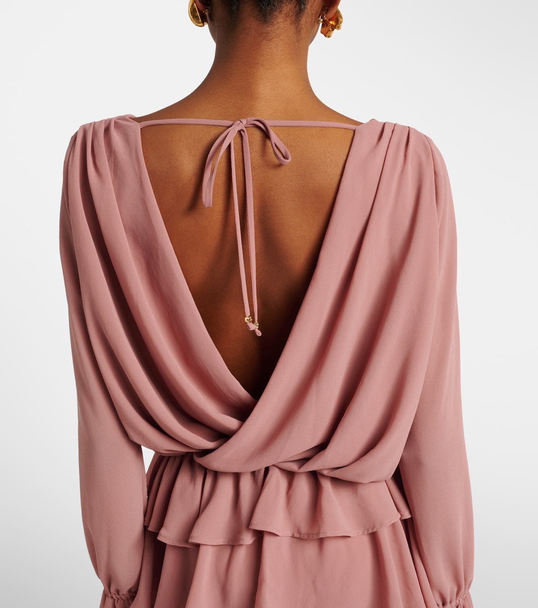 Giselle asymmetric tiered maxi dress | Bananhot