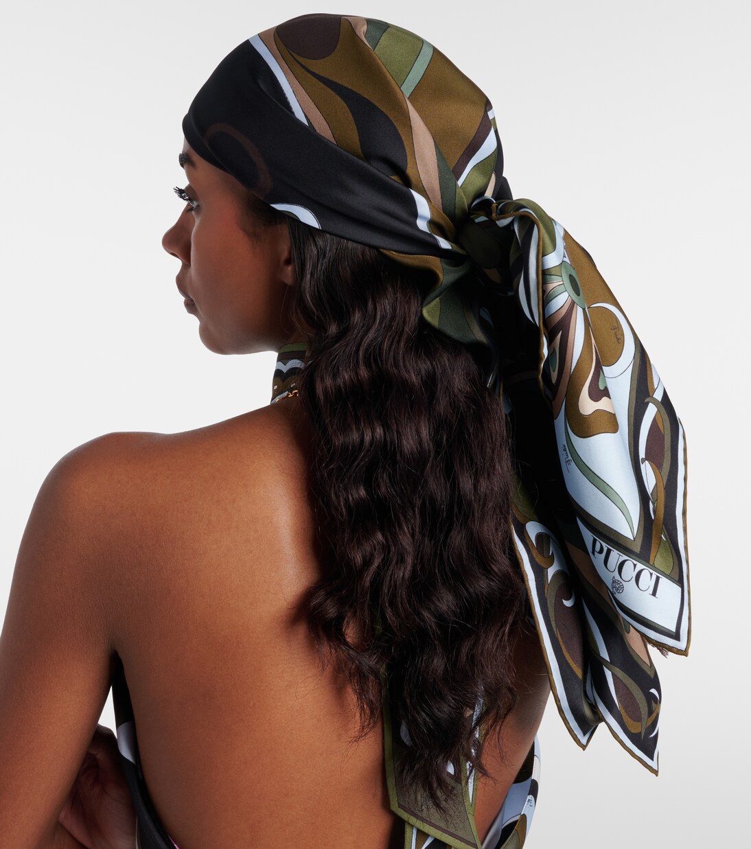 Orchidee silk twill scarf | Pucci