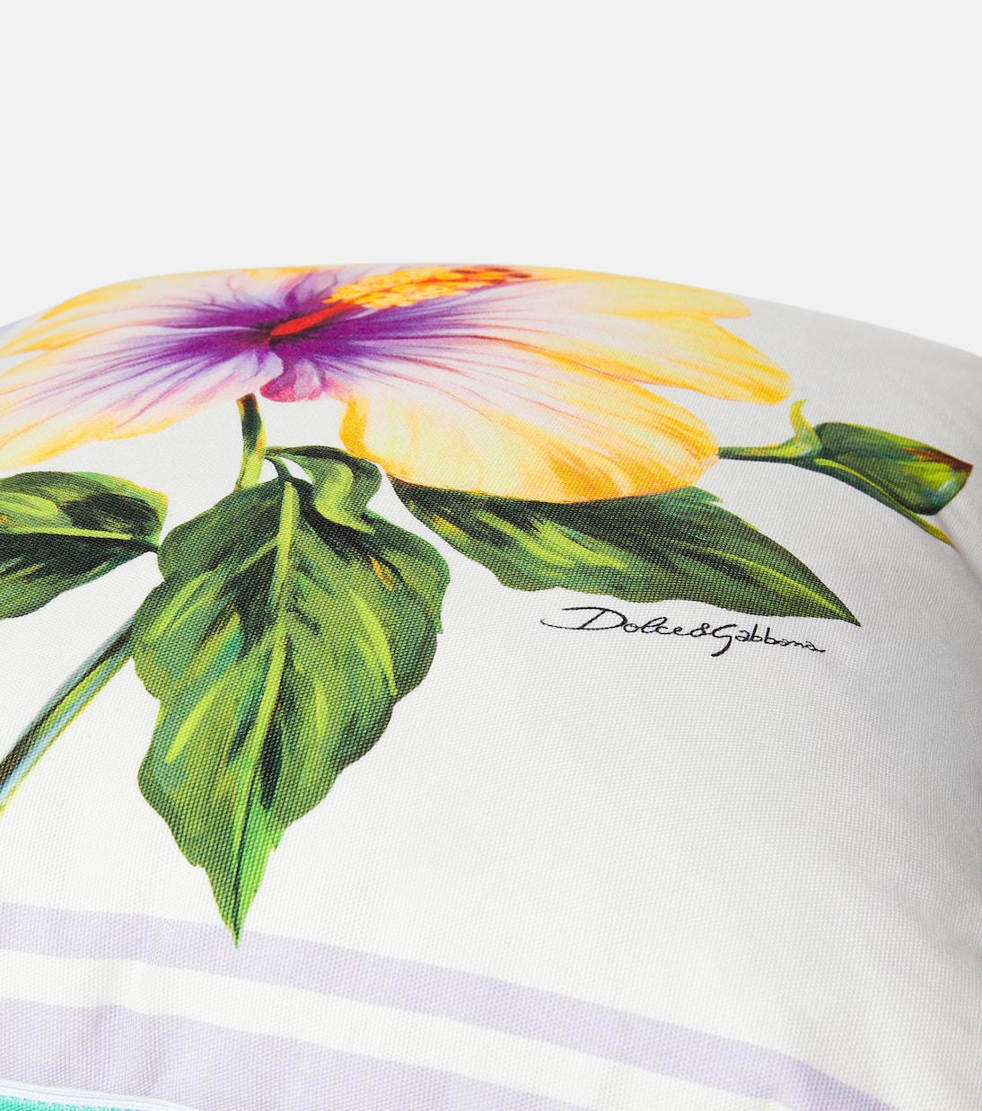 Floral silk twill cushion | Dolce&Gabbana Casa