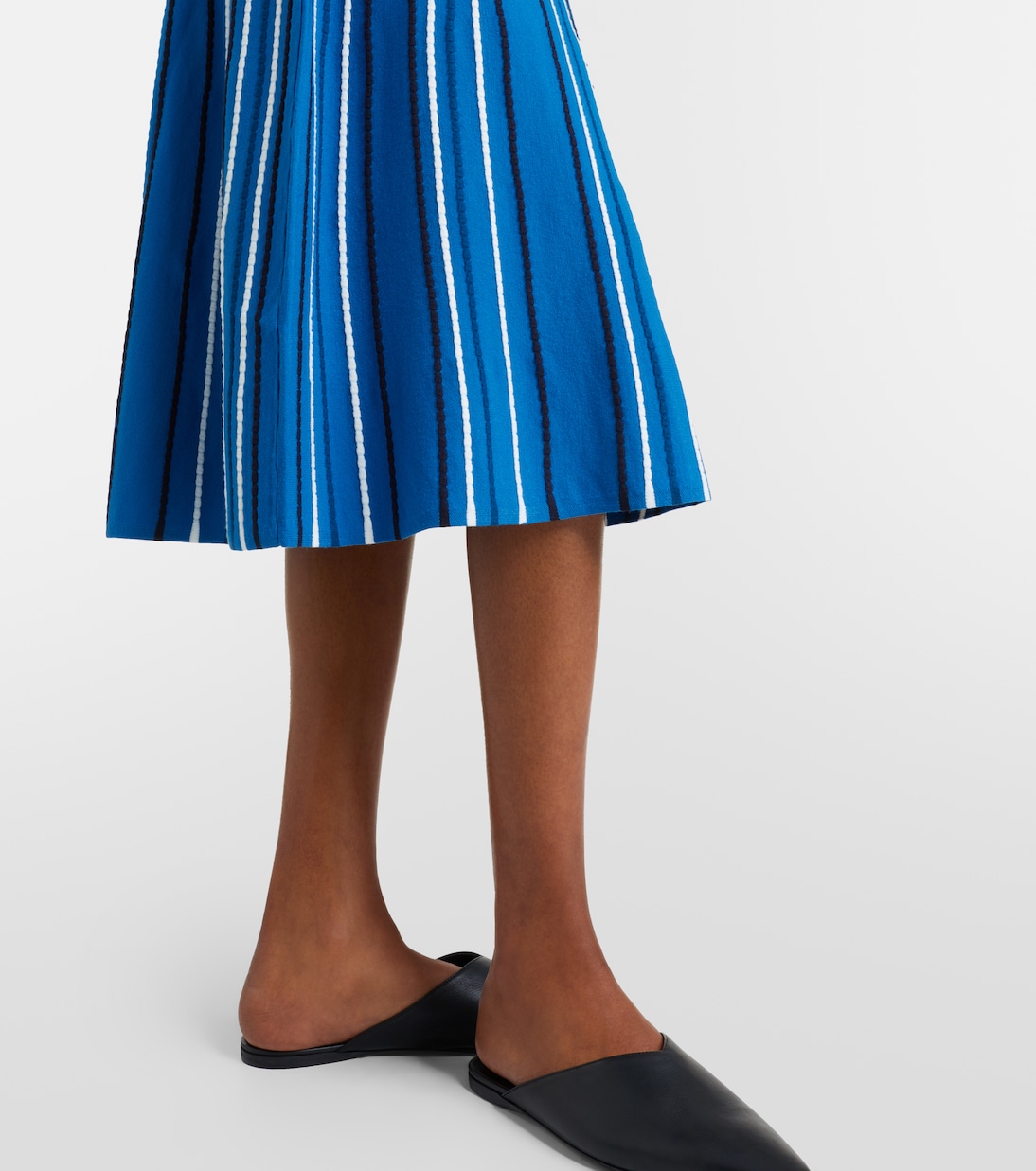 Robe midi en maille à rayures | Max Mara