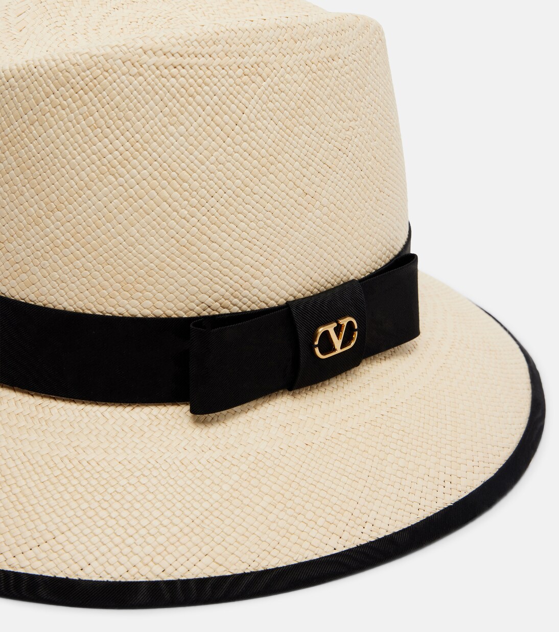 VLogo straw Panama hat | Valentino