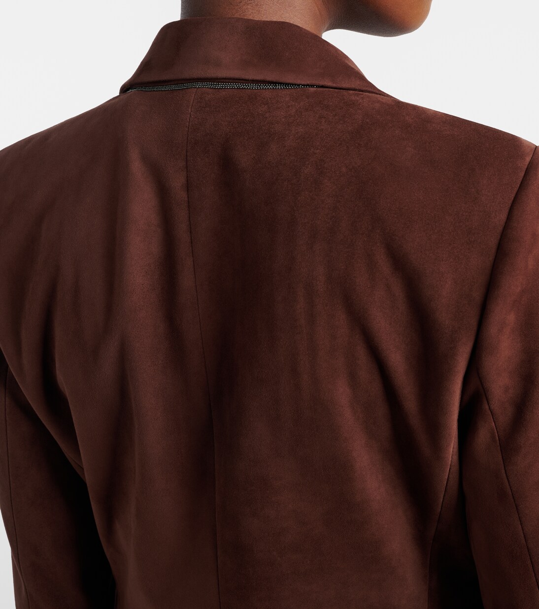 Blazer de ante con cuentas Monili | Brunello Cucinelli