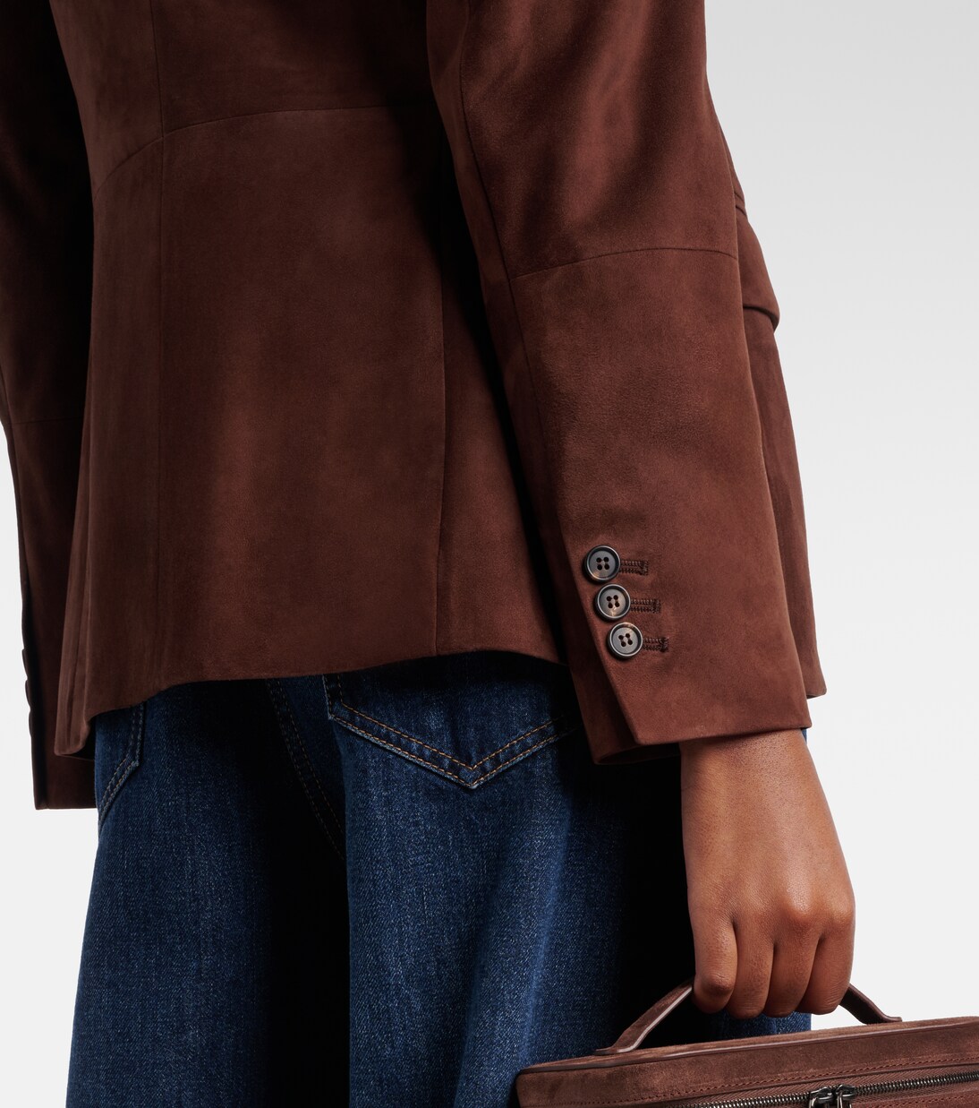 Blazer de ante con cuentas Monili | Brunello Cucinelli