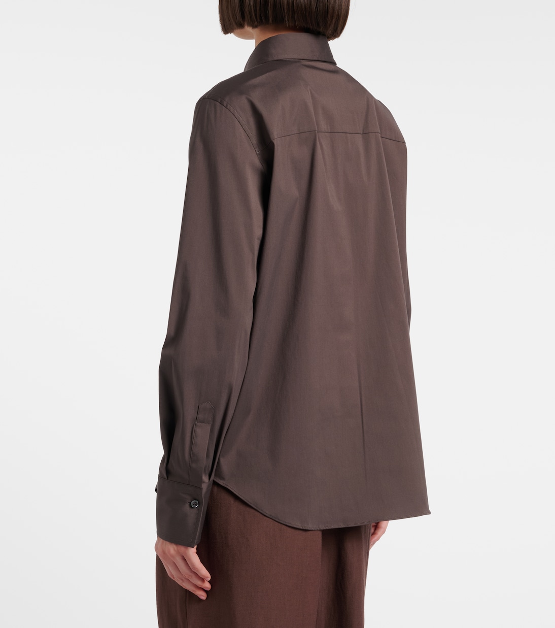 Monili cotton-blend poplin blouse | Brunello Cucinelli