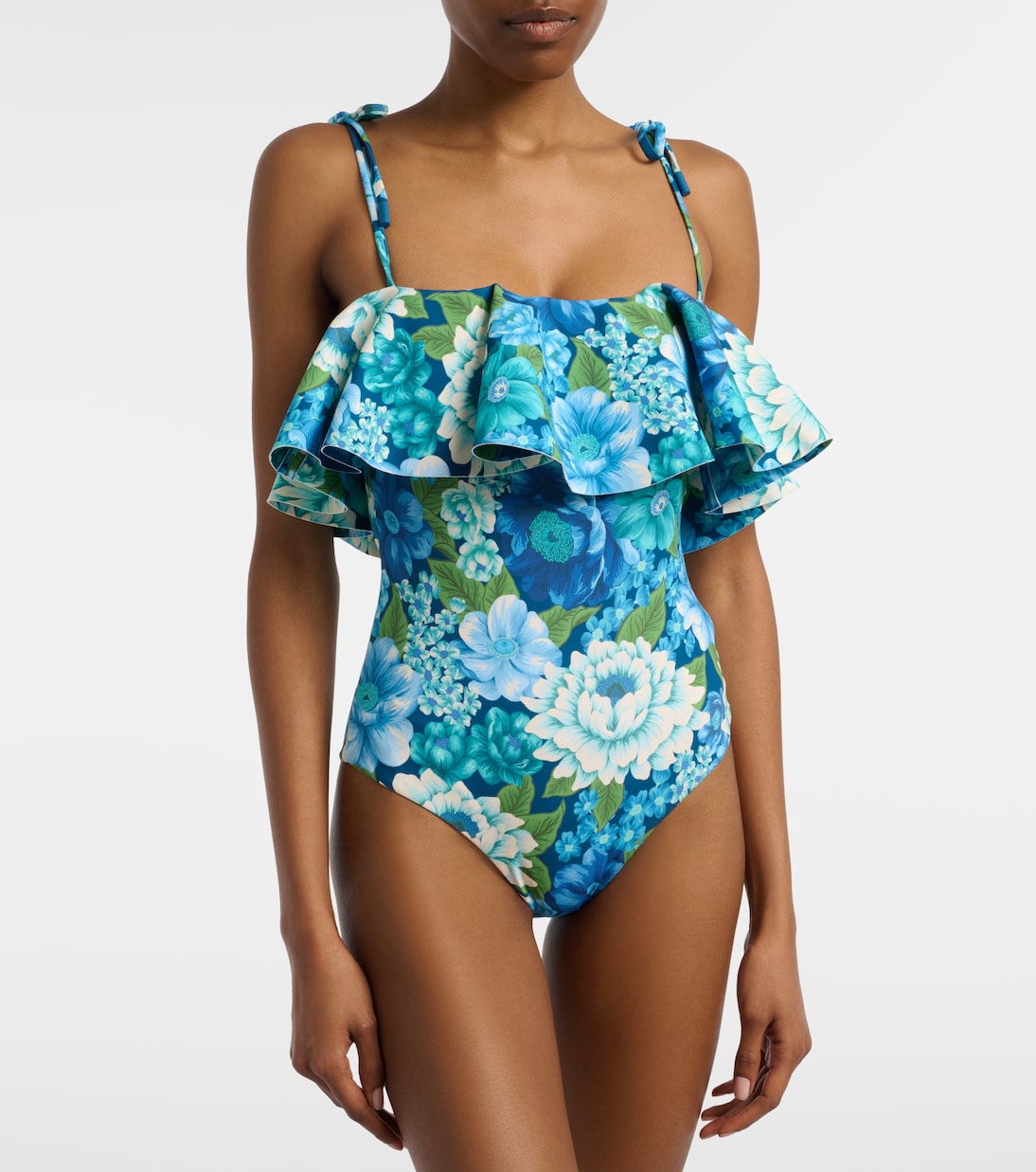 Margo floral ruffled swimsuit | Alémais
