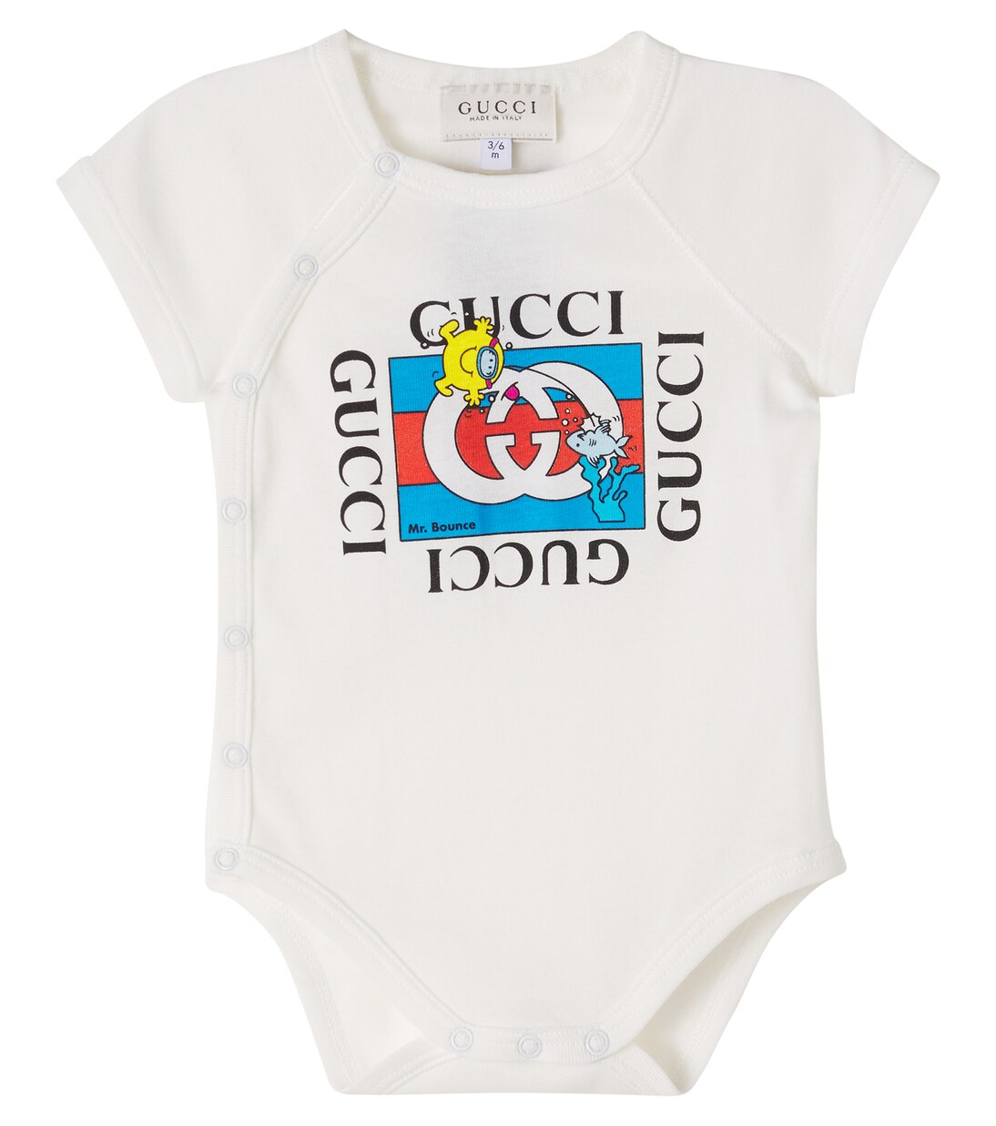 x Mr. Men Little Miss Baby cotton jersey bodysuit | Gucci Kids