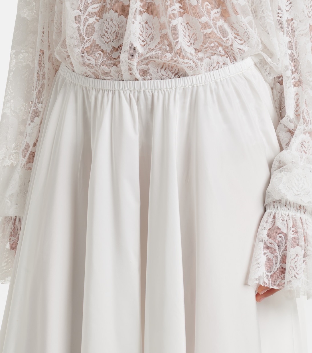 Pleated jersey maxi skirt | Norma Kamali