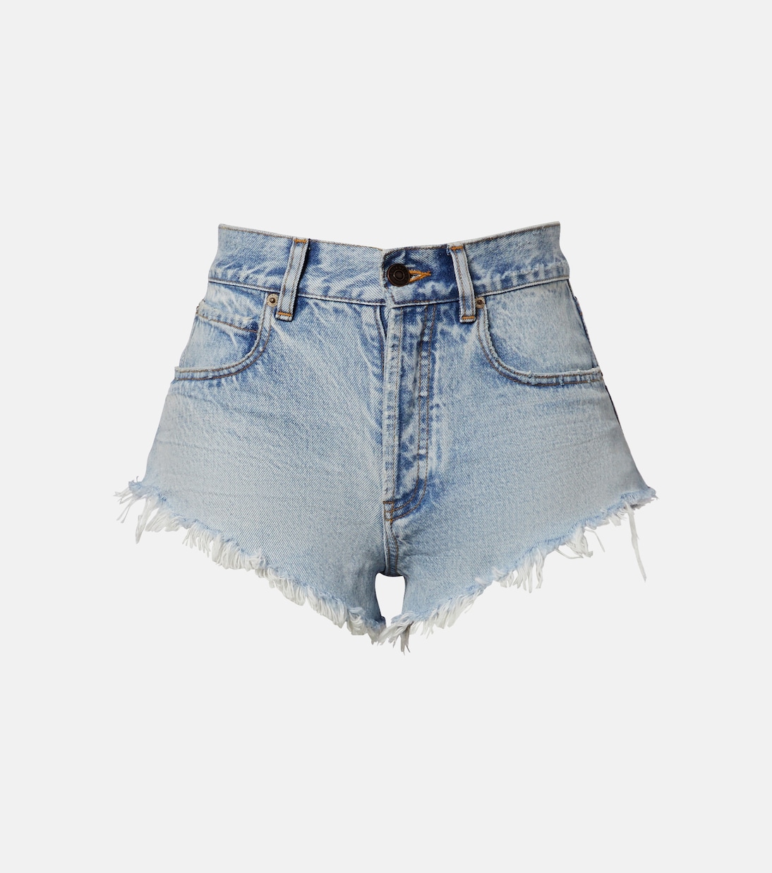 Frayed denim shorts | Balenciaga