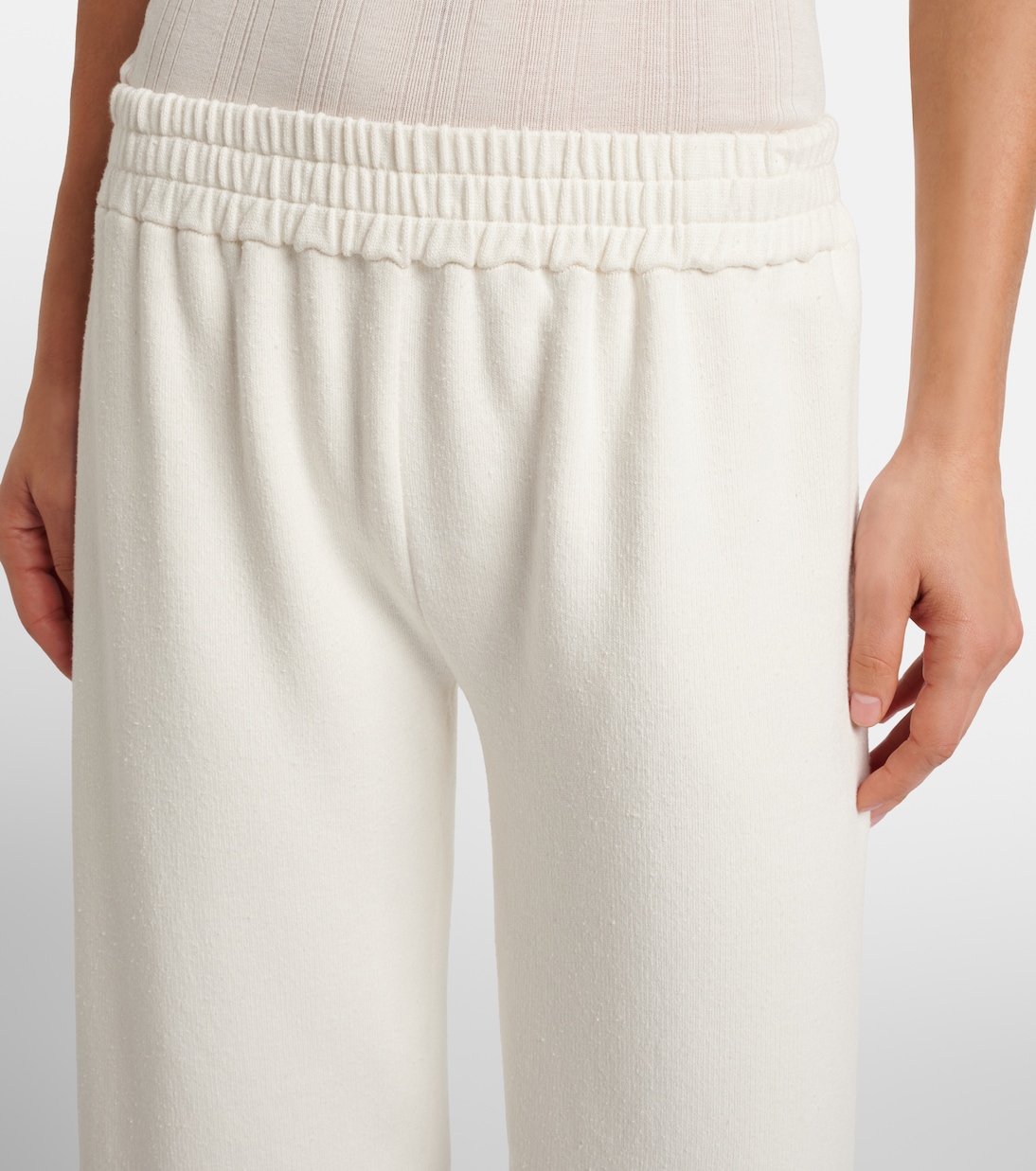 Ozias cotton and silk cropped sweatpants | The Row