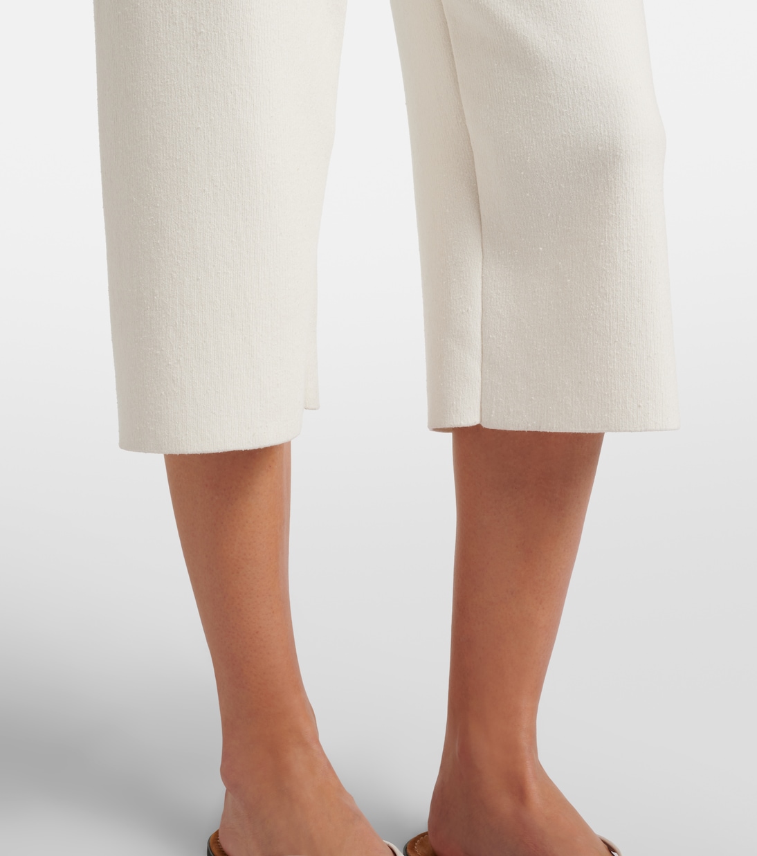 Ozias cotton and silk cropped sweatpants | The Row