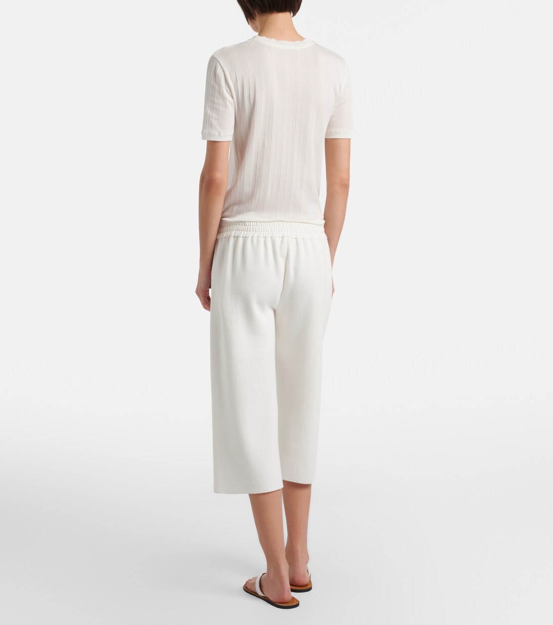 Ozias cotton and silk cropped sweatpants | The Row