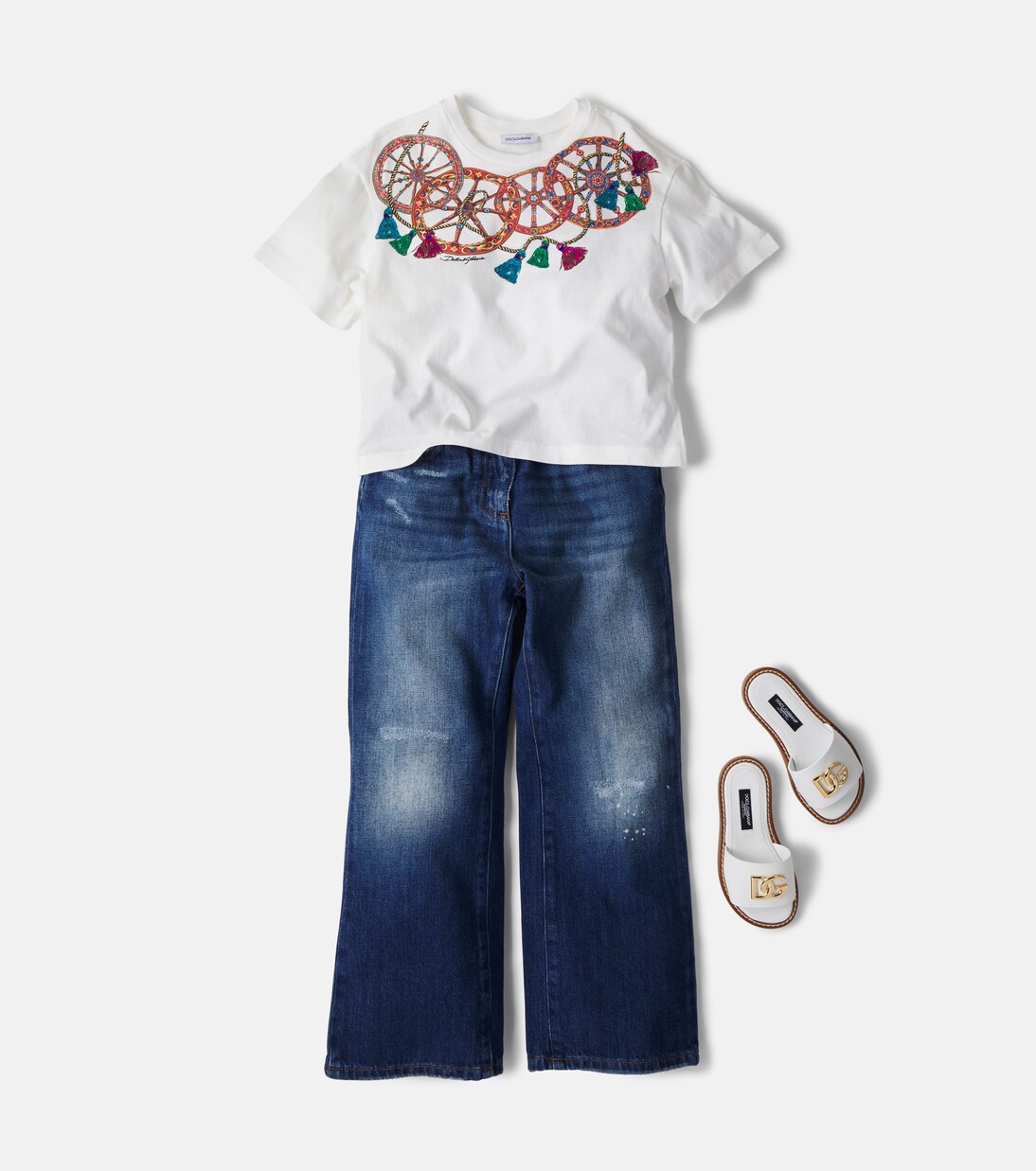 Carretto cotton jersey T-shirt | Dolce&Gabbana Kids