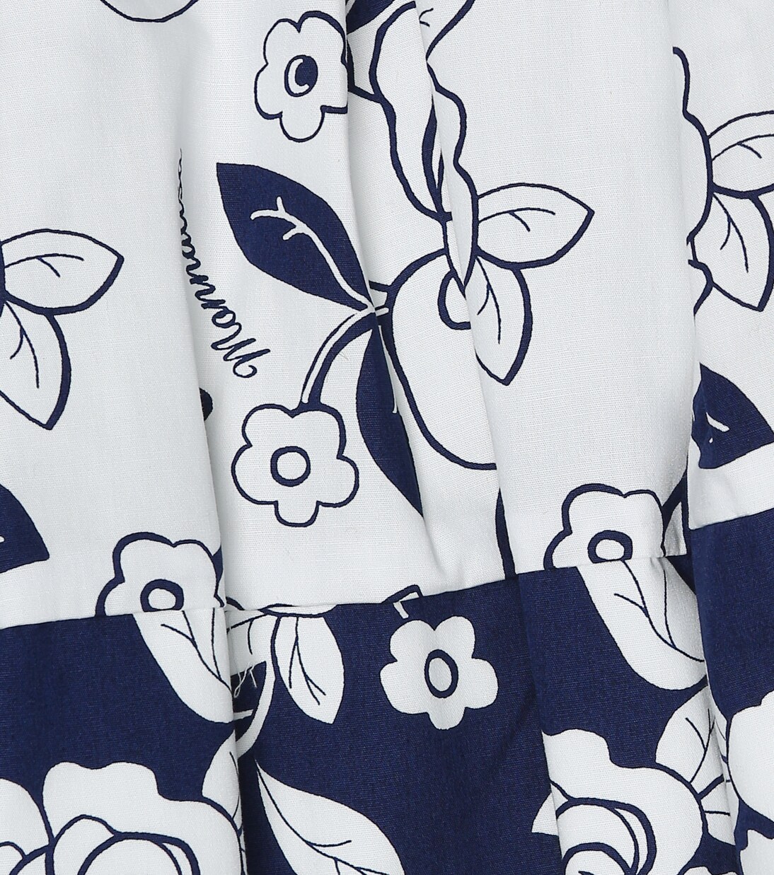 Floral cotton A-line skirt | Monnalisa