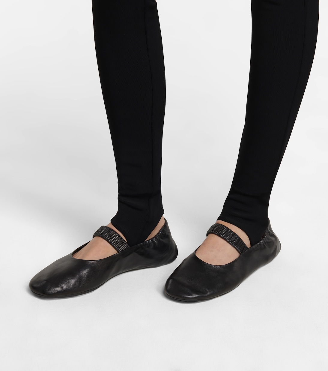 Leggings a vita alta con staffe | Prada