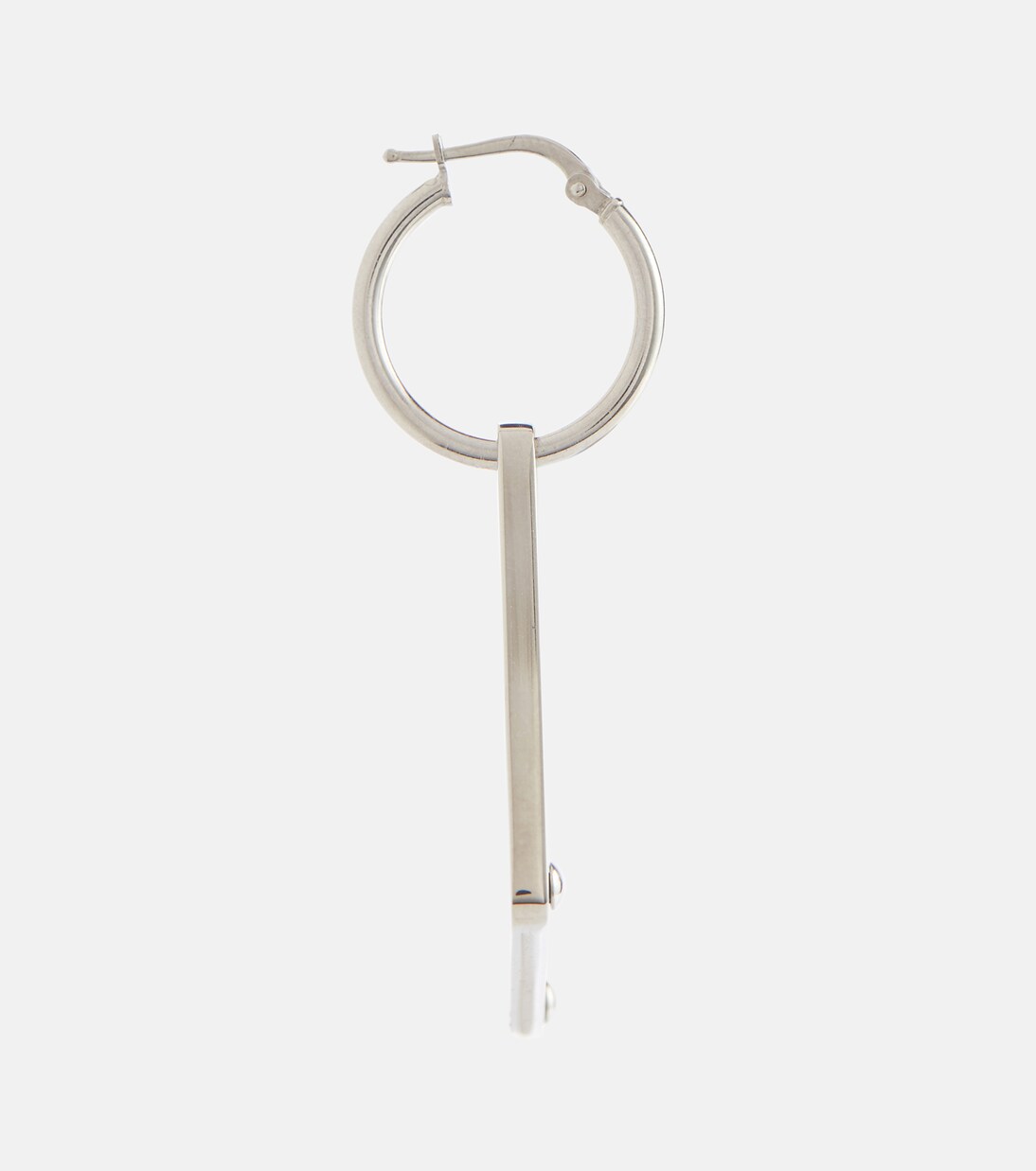 Boucle d'oreille unique à logo | Prada