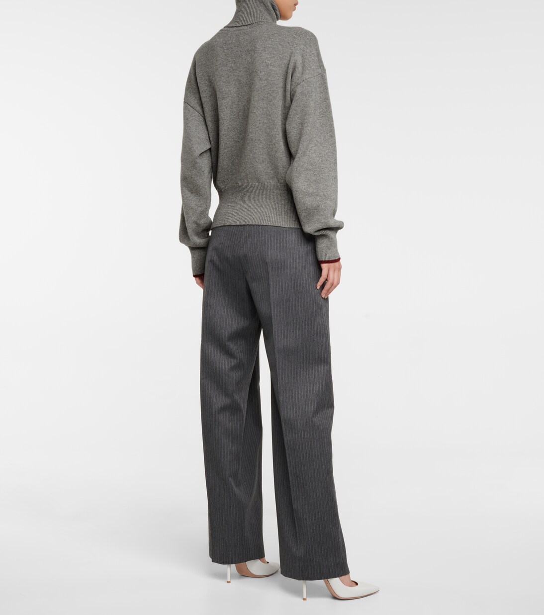 Cutout cashmere-blend knit sweater | Victoria Beckham