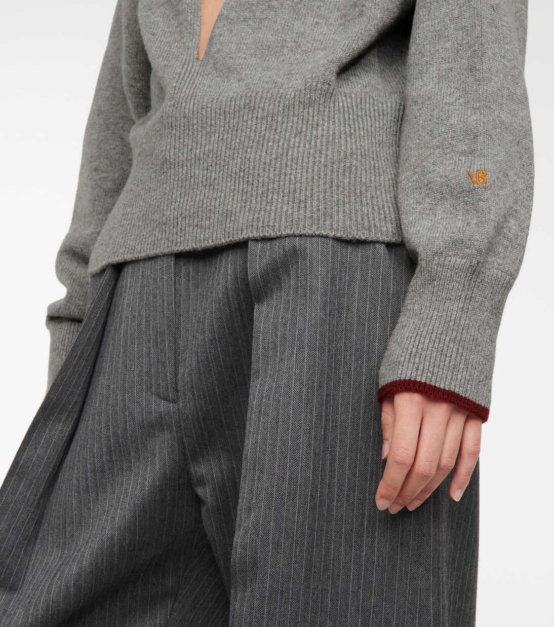 Cutout cashmere-blend knit sweater | Victoria Beckham