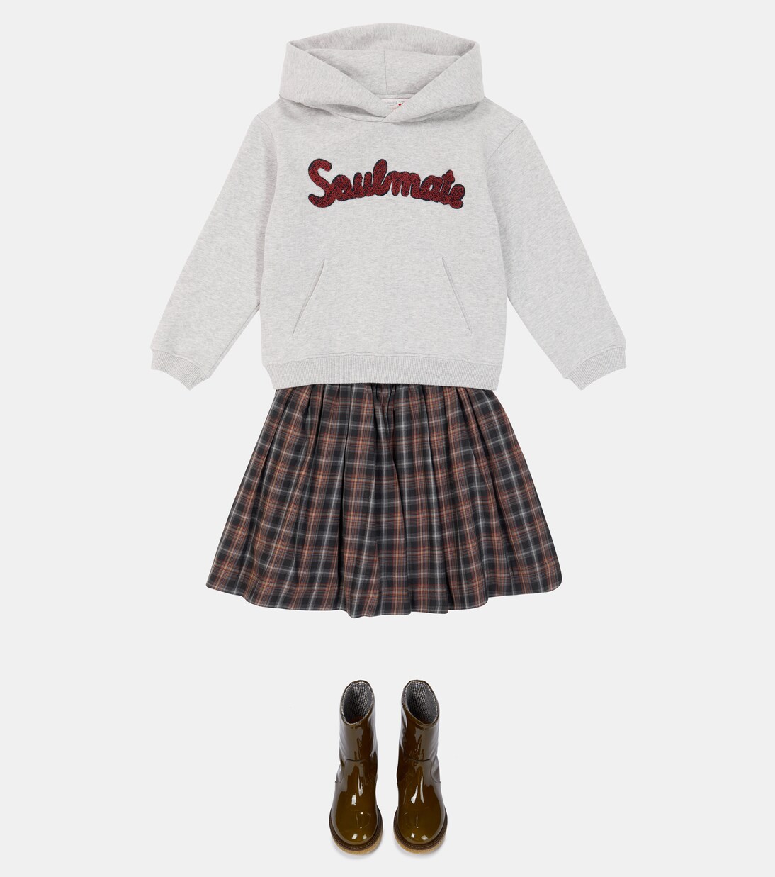 Sweat-shirt à capuche en coton mélangé | Bonpoint