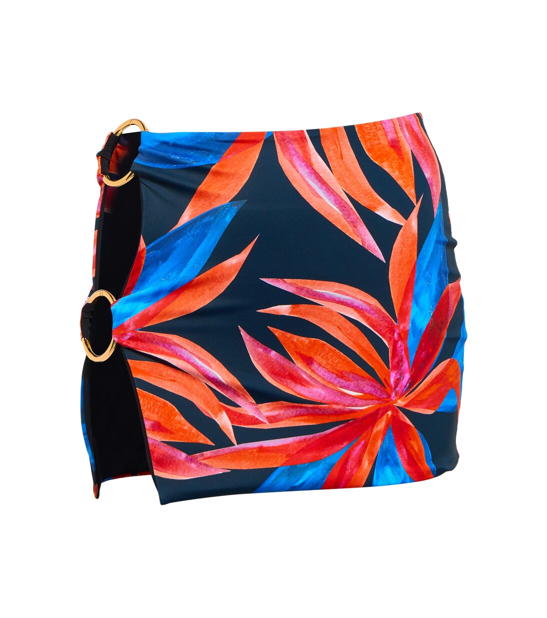 Double Ring printed miniskirt | Louisa Ballou