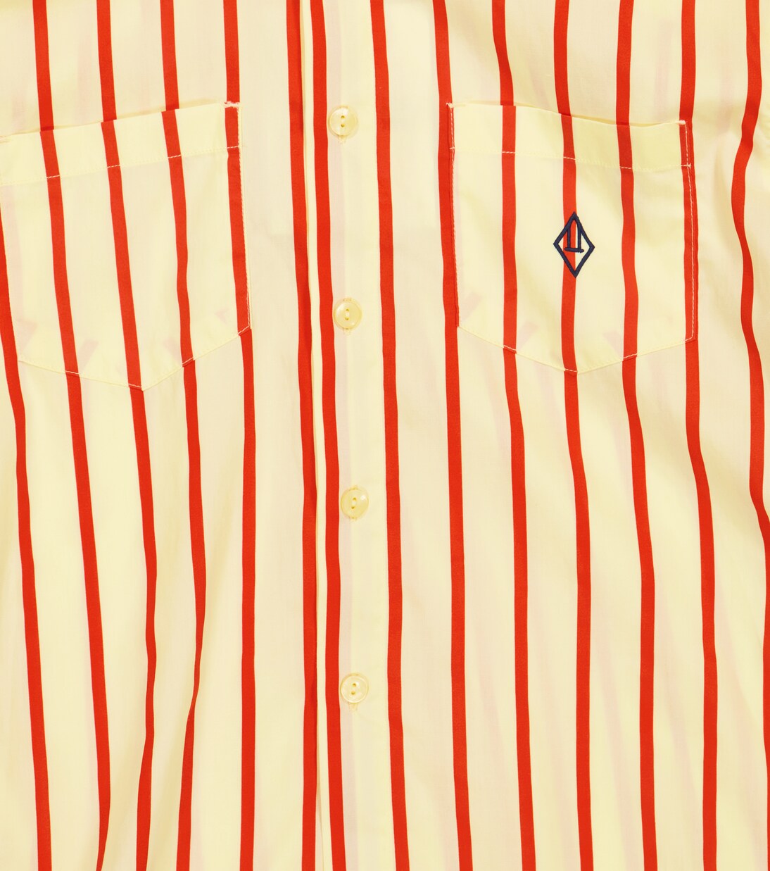 Wolf striped cotton-blend shirt | The Animals Observatory