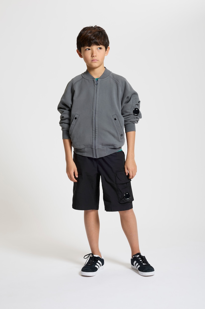 Logo cotton jersey shorts | C.P. Company Kids
