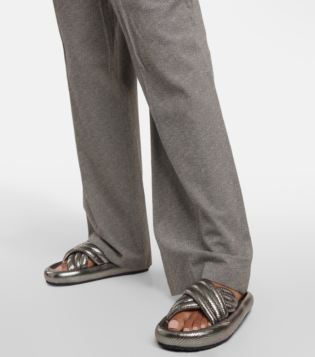 Niloo snake-effect leather sandals | Isabel Marant