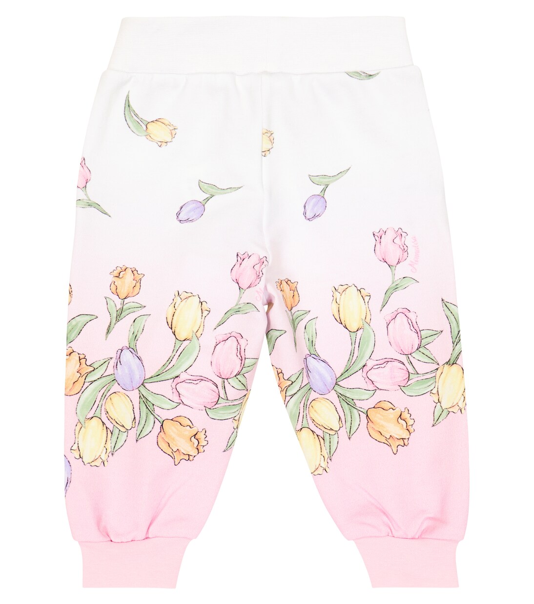 Baby floral cotton-blend sweatpants | Monnalisa