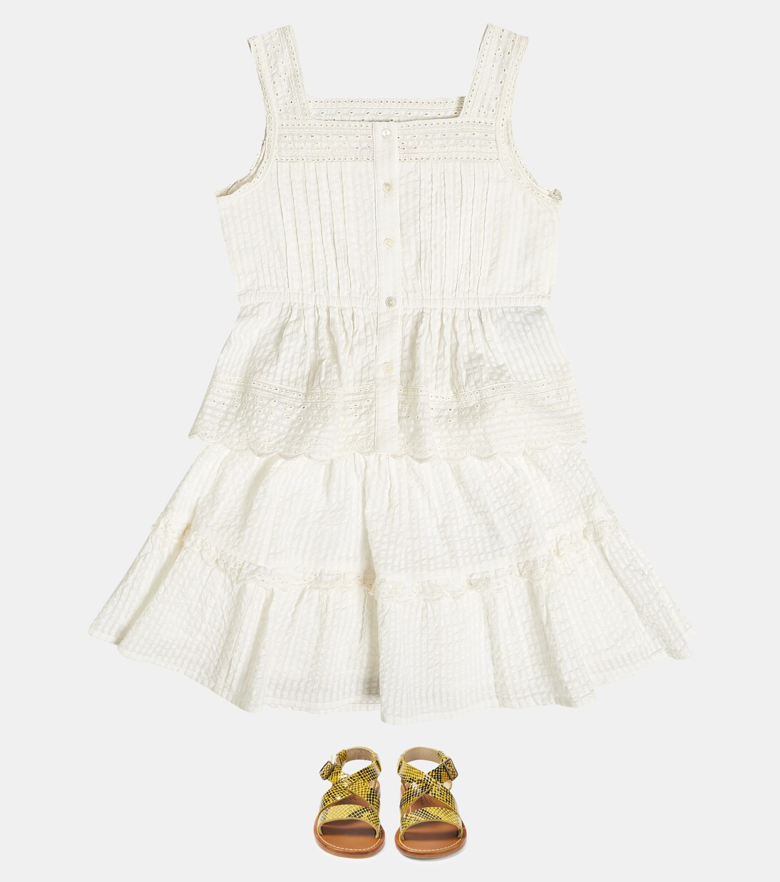 Cattleya cotton skirt | Bonpoint