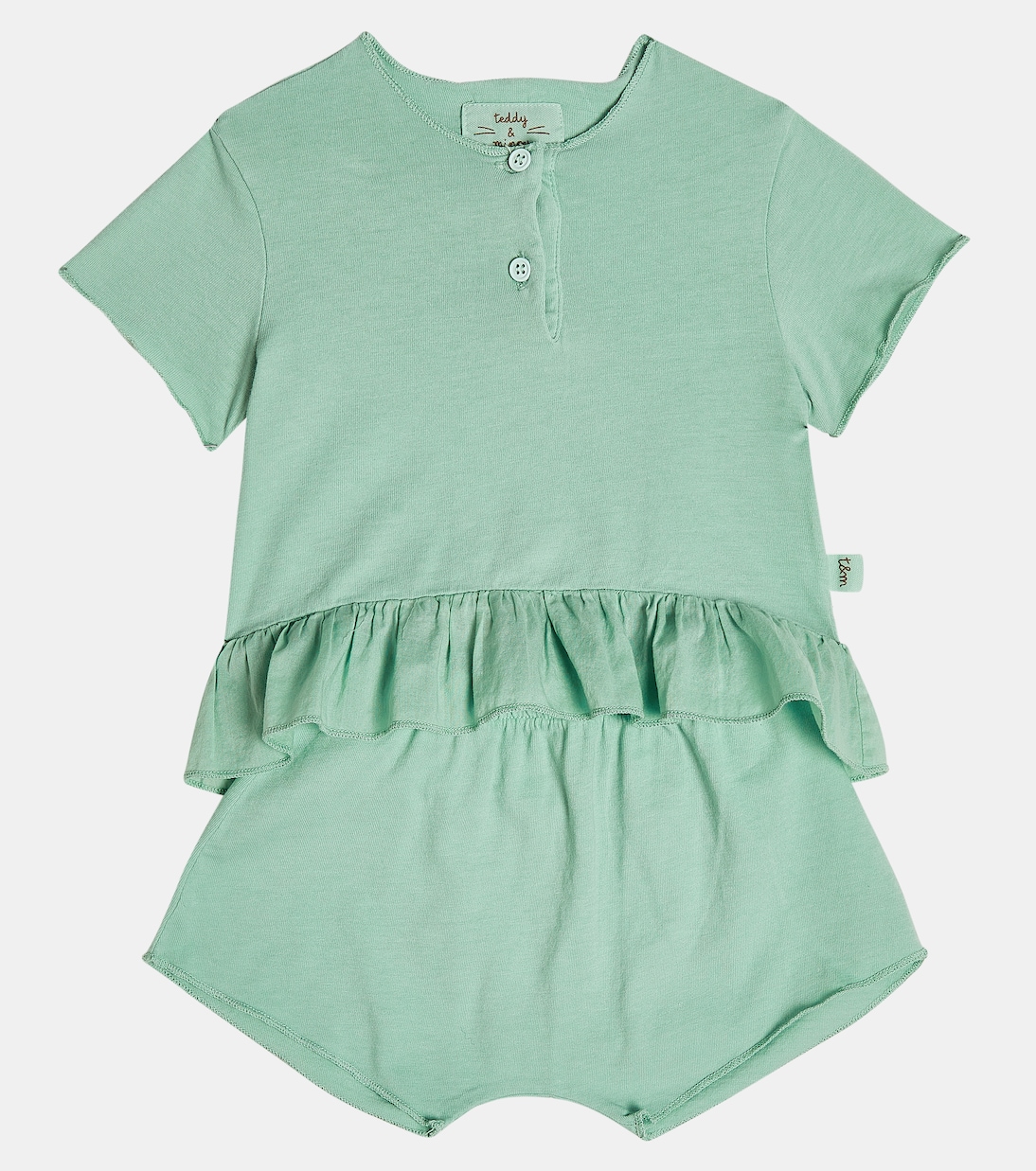 Bébé – Ensemble t-shirt et culotte bloomer | Il Gufo