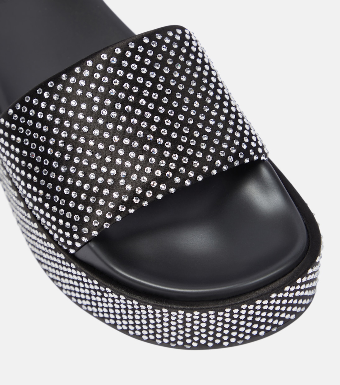 Plateau-Pantoletten mit Kristallen | Versace