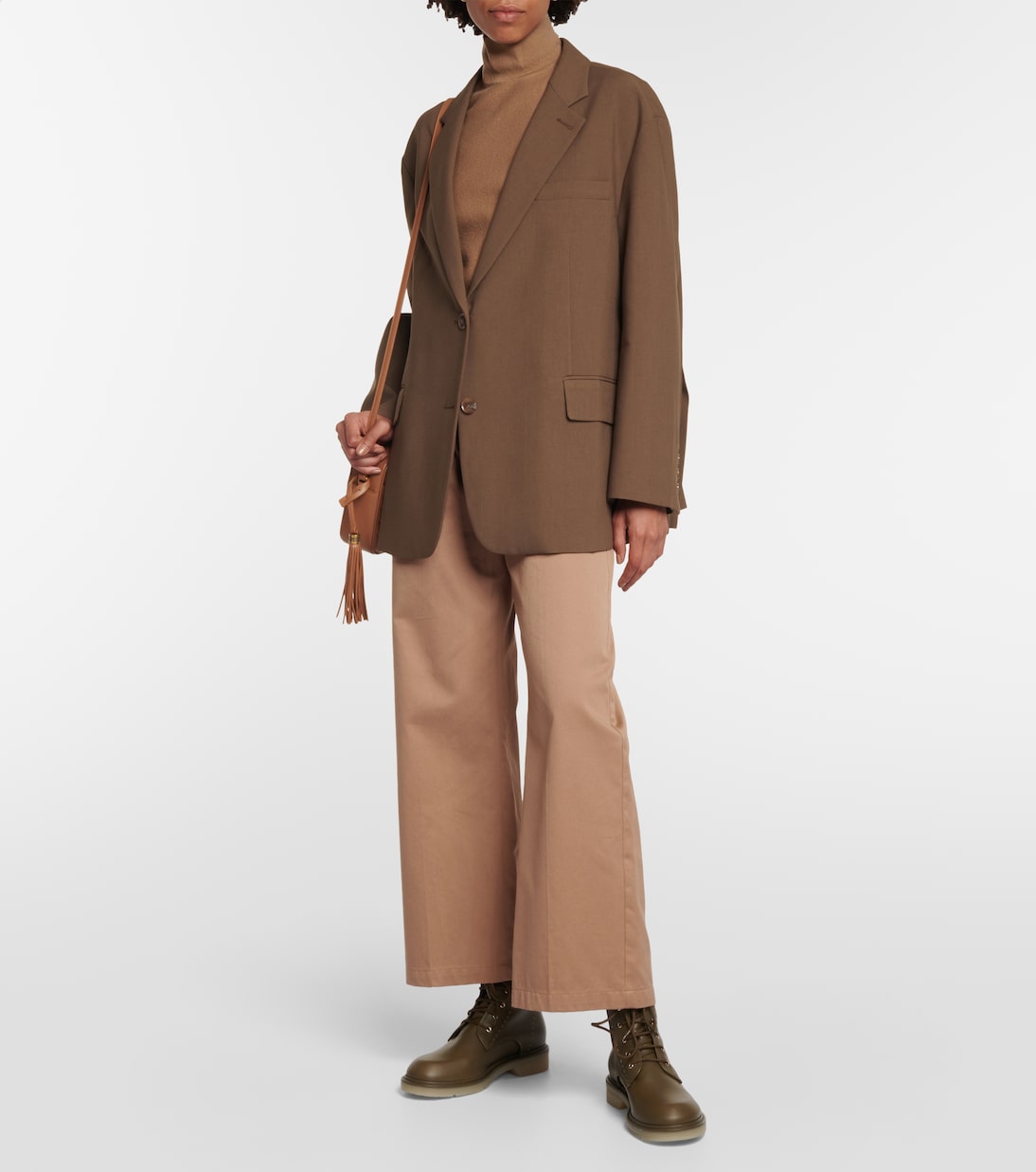 Leather combat boots | Max Mara