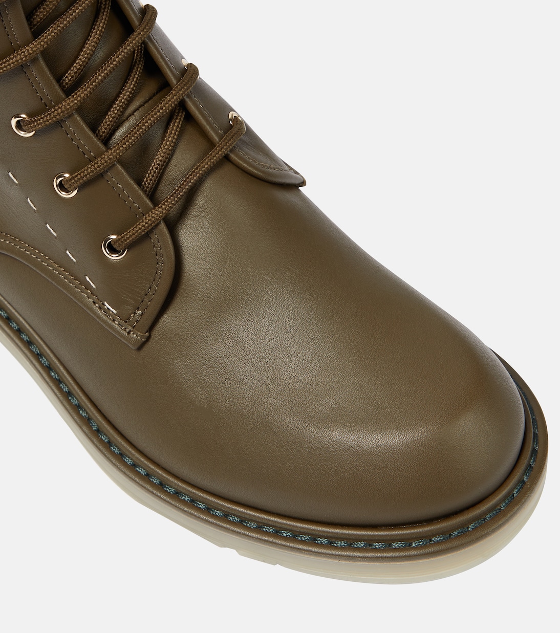 Leather combat boots | Max Mara