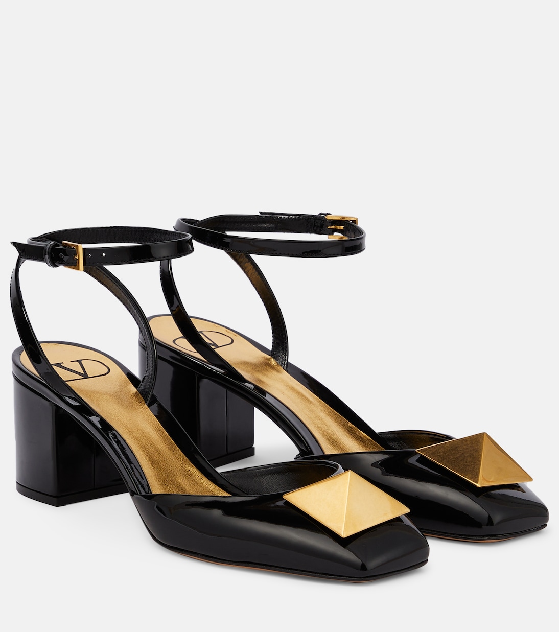 Escarpins One Stud en cuir verni | Valentino Garavani