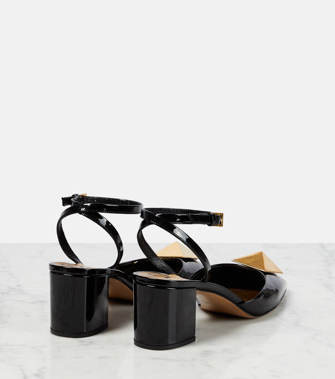 Escarpins One Stud en cuir verni | Valentino Garavani