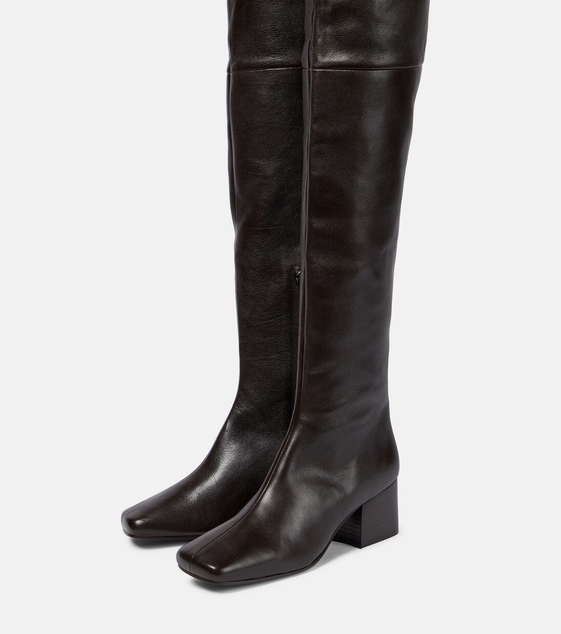 Over-the-knee leather boots | Lemaire