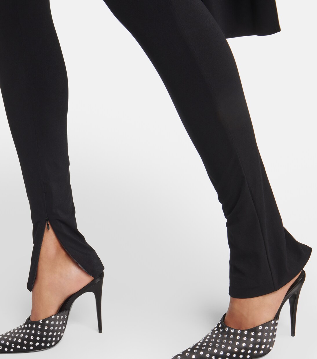 Floral-appliqué jersey slim leggings | Magda Butrym