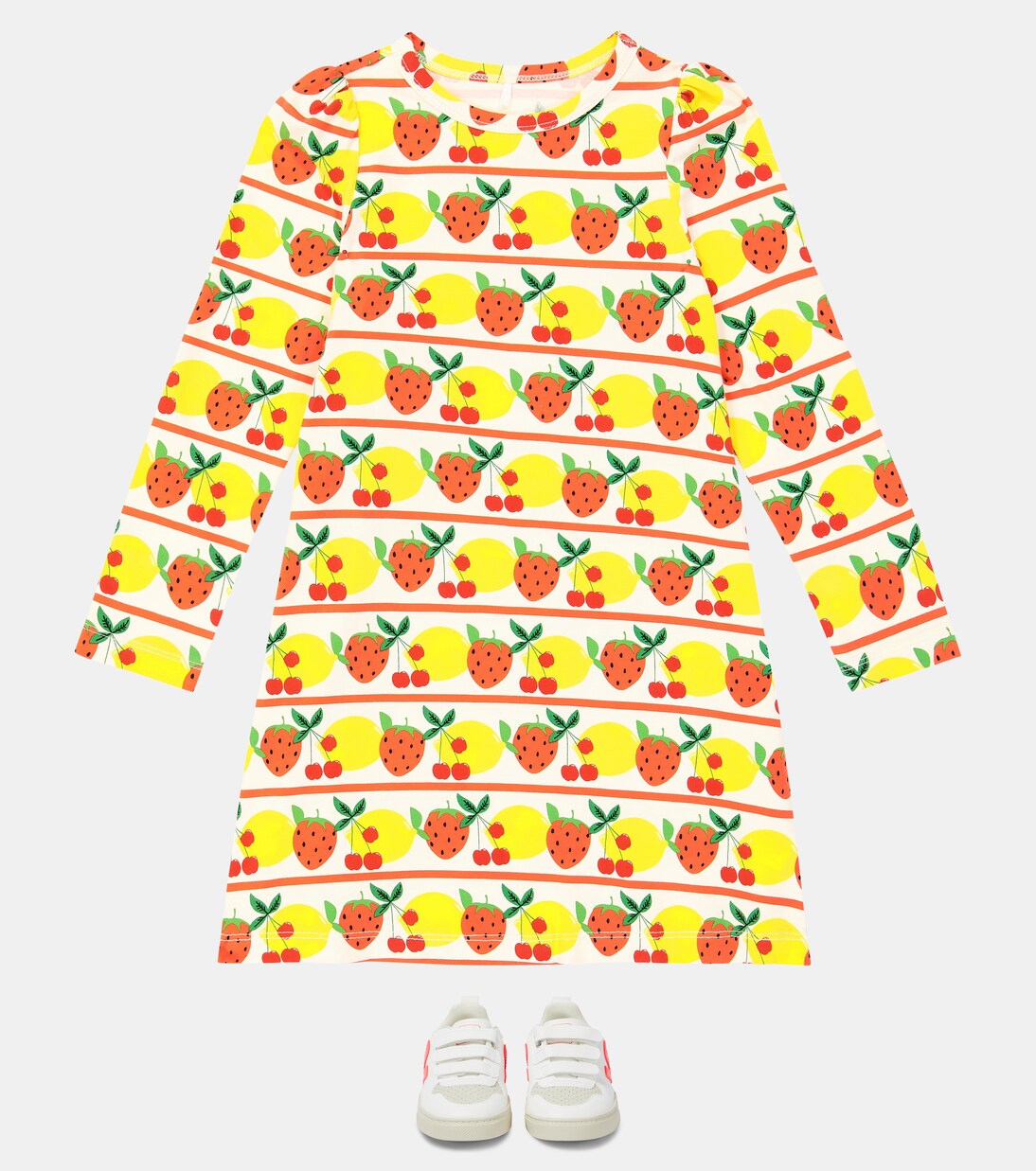 Fruits cotton-blend dress | Mini Rodini