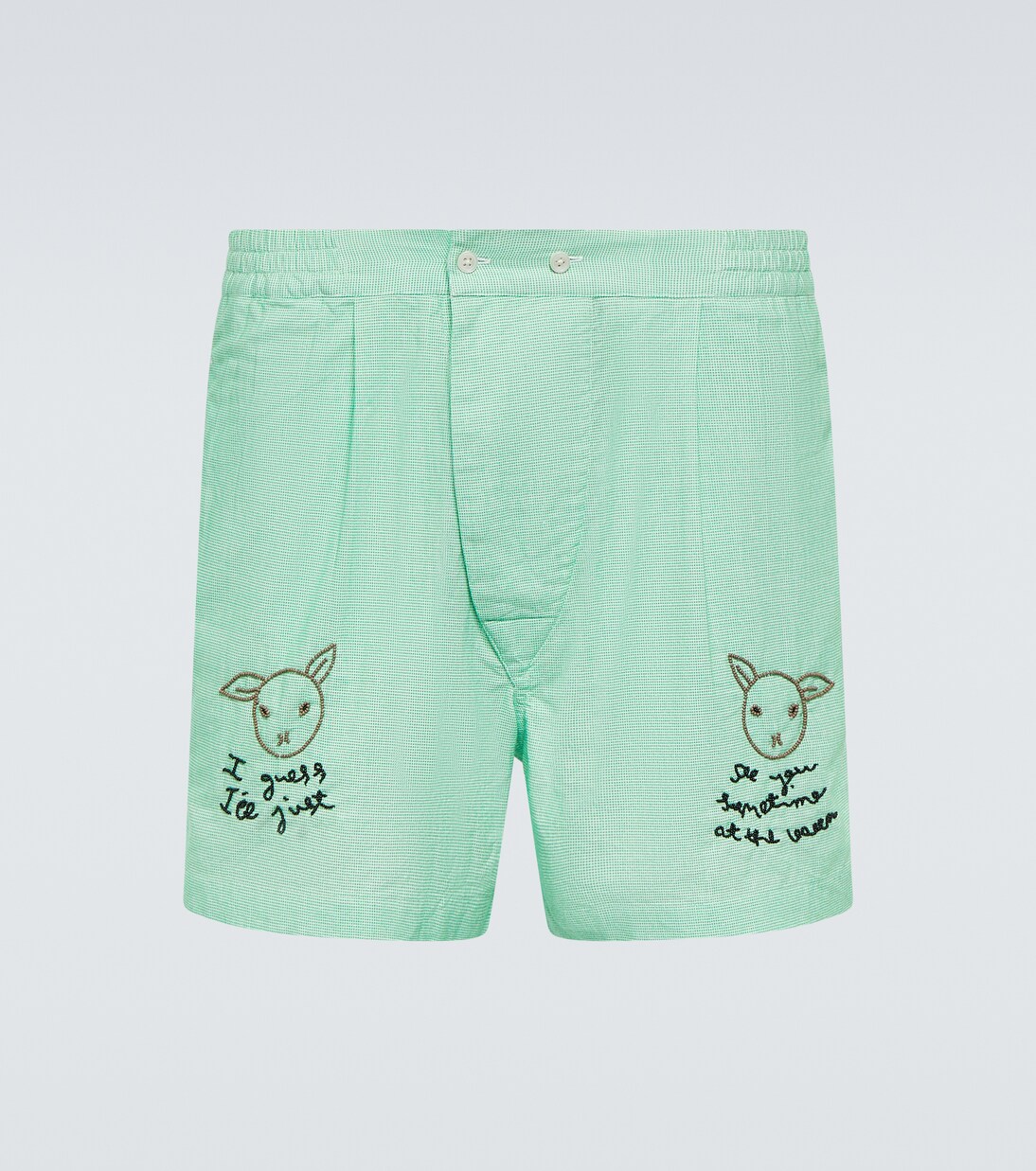 Shorts See You At The Barn aus Baumwolle | Bode